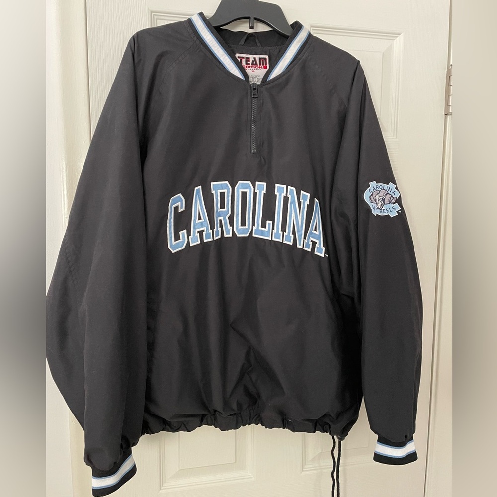 Men’s Black North Carolina Tar Heels Quarter Zip Pullover Jacket